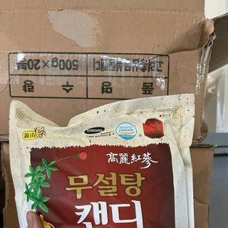 Kẹo sâm Không đường TRẮNG bịch 500gr (thùng 20 bịch)