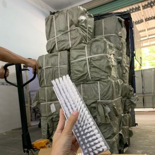 Chổi chà sàn nhà tắm 2 in 1, có đầu gạt nước ( hàng 3 khúc )