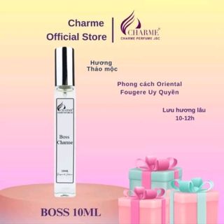 Nước hoa Charme chính hãng 10ml ( Xịt - lưu hương đến 12h)