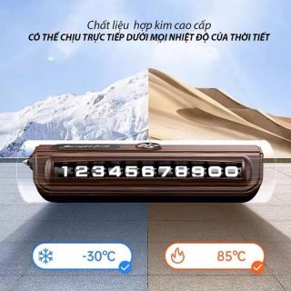 Bảng số Simple 2 in 1 dãy số lăn + búa phá kính đặt taplo dừng đỗ chất liệu kim loại cao cấp