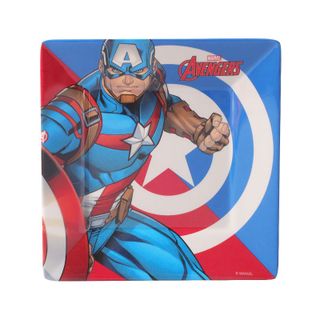 Đĩa Melamine vuông 9 inch Marvel chịu nhiệt cho bé
