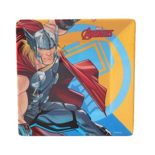 Đĩa Melamine vuông 9 inch Marvel chịu nhiệt cho bé