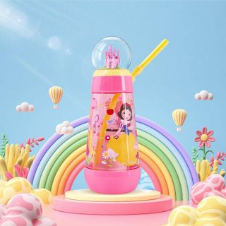 Ly nước quả cầu pha lê xoay 360° cho bé