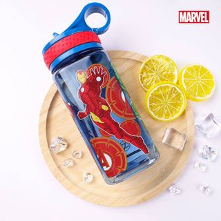 Bình nước vuông kèm ống hút xinh xắn in hình Disney cho bé