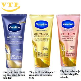 Sữa Dưỡng Thể Vaseline Healthy Bright Gluta HYA Serum 10X Thái Lan 300ml