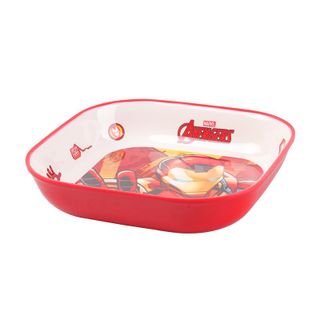 Đĩa Melamine vuông chịu nhiệt in hình Marvel