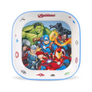 Đĩa Melamine vuông chịu nhiệt in hình Marvel