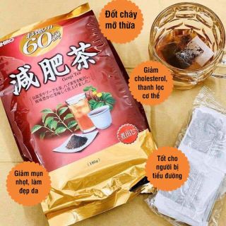 Trà Genpi Orihiro túi lọc hỗ trợ giảm cân, chống oxy hóa (60 túi x 3g)