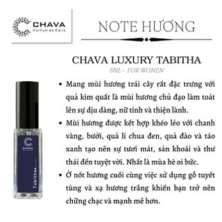 NƯỚC HOA MINI LUXURY TABITHA 5ML PHONG CÁCH XỊT - CHAVA
