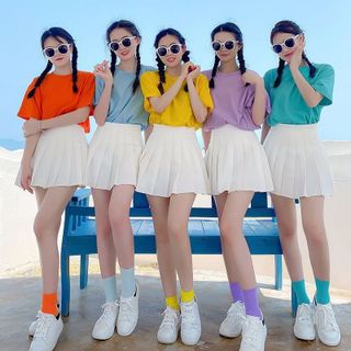 Áo thun phông trơn cổ tròn tay lỡ cotton thoáng mát đẹp rẽ xinh áo nhóm team đủ màu sắc hot hit bán chạy hàng mới về sẵn kho sll sỉ Thanh Thảo