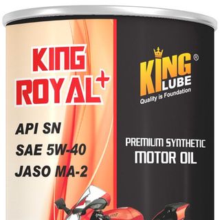 Dầu Nhớt Xe Máy Tổng Hợp KING ROYAL +  API SN, SAE 5W40, JASO MA-2 1lít 2- dành cho xe winner, satria, sonic
