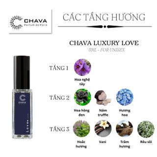 NƯỚC HOA MINI LUXURY LOVE 5ML PHONG CÁCH XỊT - CHAVA