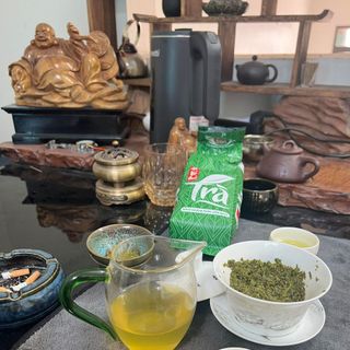 Kẹo lạc trà nhà làm thơm ngon giòn ngọt làm từ trà cổ thụ tươi ngon ngọt hậu vị
