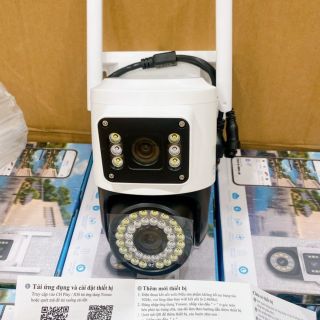 Camera Yoosee ngoài trời PTZ 42 Led 2 mắt (Wifi)