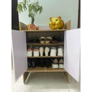 Kệ giày gỗ 60 cánh trắng