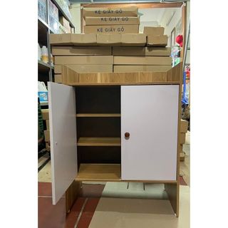 Kệ giày gỗ 60 cánh trắng