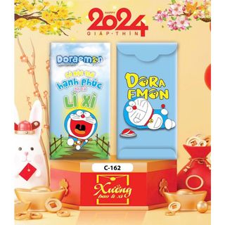 Bao lì xì Gấu Dâu Đô Rê Mon hoạt hình mẫu mã đa dạng phong phú in hình ảnh sắc net hot hit giá tốt bán chạy hàng về sẵn kho sll sỉ Thanh Thảo