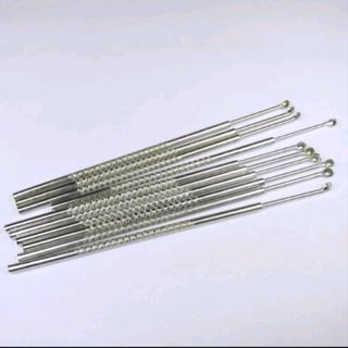 Cây lấy ráy tai Inox 12cm cán đặc cao cấp