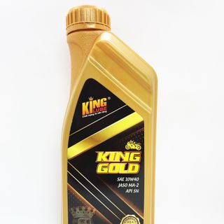 Dầu Nhớt Xe Máy KING GOLD API SN - SAE 10W-40 - JASO MA-2