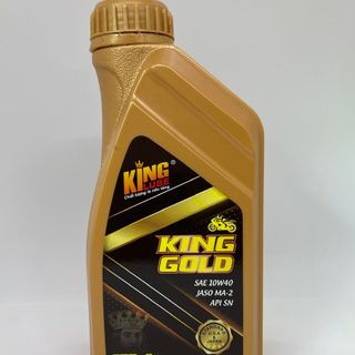 Dầu Nhớt Xe Máy KING GOLD API SN - SAE 10W-40 - JASO MA-2