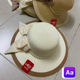 Mũ cối thời trang đủ mẫu đính hạt ngọc NV