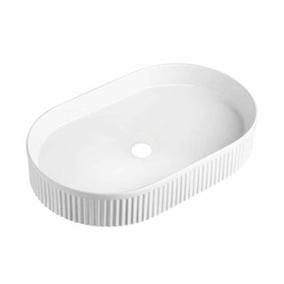 Chậu sứ lavabo đặt bàn màu trắng thiết kế gờ nổi độc đáo, chậu rửa mặt nghệ thuật có nhiều kiểu dáng mã G318