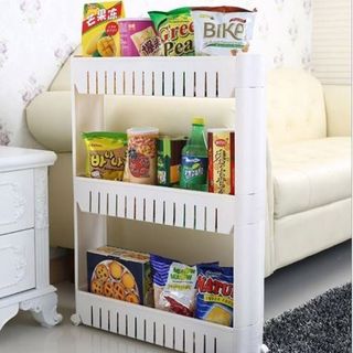 KỆ HẸP DI ĐỘNG 3 TẦNG CÓ BÁNH XE ( TÁCH TỪ 5 )