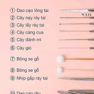 Bộ lấy ráy tai cao cấp Inox Quyên - 10 cây