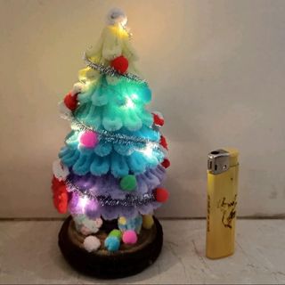 cây noel kẽm nhung- đồ trang trí giáng sinh