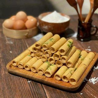 BÁNH ỐNG NGÒ NHÂN BƠ ĐẬU PHỘNG 500G - WINNIE HOUSE