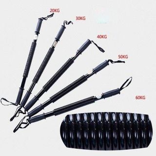 Gậy lò xo tập cơ tay, Dụng cụ bẻ tăng lực tay vai xô cơ ngực 20kg 30kg 40kg 50kg 60kg 100kg gym thể thao hiệu quả - SP043