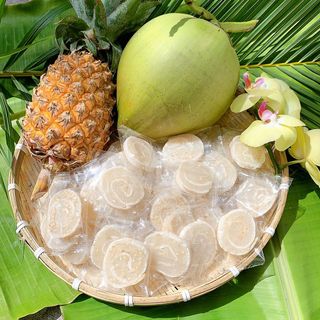 KẸO DỪA NON CUỘN, HƯƠNG VỊ QUÊ NHÀ NGỌT NGÀO 500G - WINNIE HOUSE