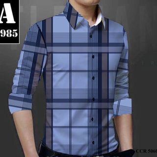 Áo sơ mi nam dài tay màu trơn chất lụa chống nhăn, áo sơ mi nam công sở