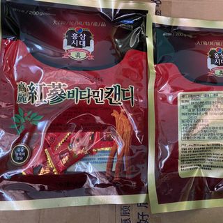 Gói 20 Viên Kẹo Hồng Sâm Korean Red Ginseng Vitamin Candy 200g giá sỉ