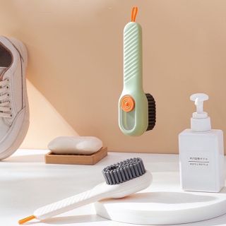 EELHOE Xả chất lỏng tự động Bàn chải làm sạch sâu Bàn chải đánh giày bằng chất lỏng có lông mềm Bàn chải quần áo tay cầm dài Dụng cụ vệ sinh gia đình