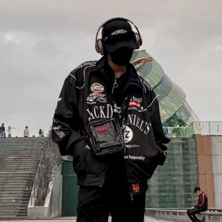 Áo Khoác JackDaniels Racing Jacket Cbmhouse, Áo Jakcet Dù Nam Nữ Unisex Chất Liệu Gió Cao Cấp