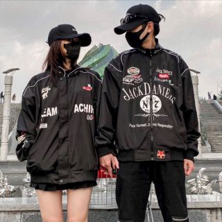 Áo Khoác JackDaniels Racing Jacket Cbmhouse, Áo Jakcet Dù Nam Nữ Unisex Chất Liệu Gió Cao Cấp