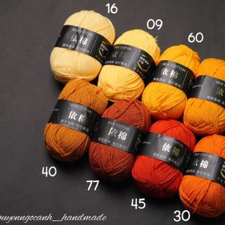 Len milk cotton 50 gram bảng 86 màu