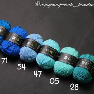 Len milk cotton 50 gram bảng 86 màu
