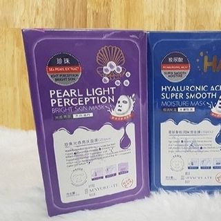 Mặt nạ dưỡng da HA tím xanh hộp 20 miếng