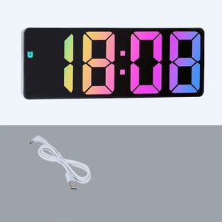 Đồng hồ để bàn đèn led RGB có báo thức