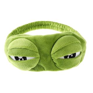 Băng đô rửa mặt cài tóc hình ếch vải nhung co dãn 3D kiêm miếng bịt mắt cute ngộ nghĩnh cho nam và nữ (BM001)