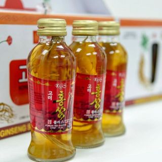 ( Sỉ giá tốt ) Nước Uống Hồng Sâm Có Củ KGS Cao Cấp Hàn Quốc 120ml x 10chai giá sỉ