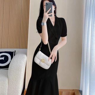 Đầm cổ vét đuôi cá sang trọng hàng cao cấp