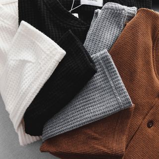 Áo thun nam chất cotton, áo phông nam cao cấp, chất 100% cotton dệt kim, thiết kế cổ henley lịch lãm, vải vừa mình chất đẹp - size từ 50kg - 85kg