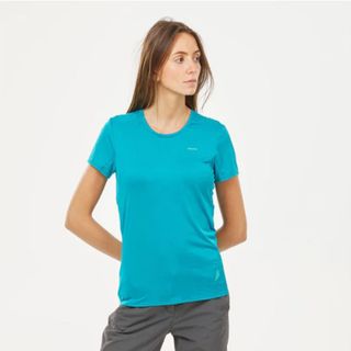 Sỉ Áo thun thể thao nữ hàng VNXK  màu xanh và hồng - Mạc size, mạc lưng đầy đủ.