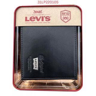 Ví Nam Đen Logo Bạc Levis