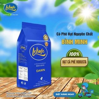 Cà phê Lekofe Bình Minh rang xay - 100% Robusta