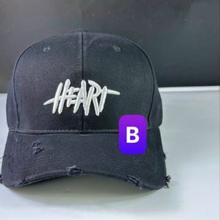 Nón lưỡi trai thêu chữ heart kiểu CQ