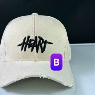 Nón lưỡi trai thêu chữ heart kiểu CQ